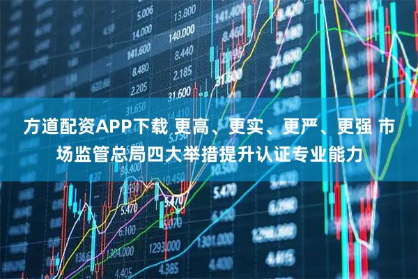 方道配资APP下载 更高、更实、更严、更强 市场监管总局四大举措提升认证专业能力